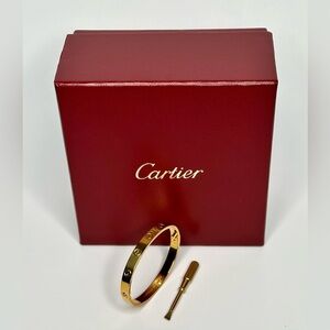 The LOVE Bangle in Yellow Gold With Tool